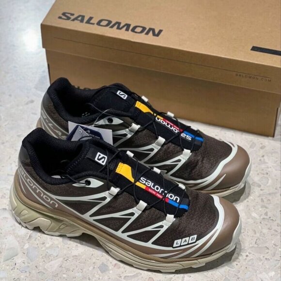 Salomon XT-6 RECUT Sneakers in Wren Kangaroo - Picture 1 of 5